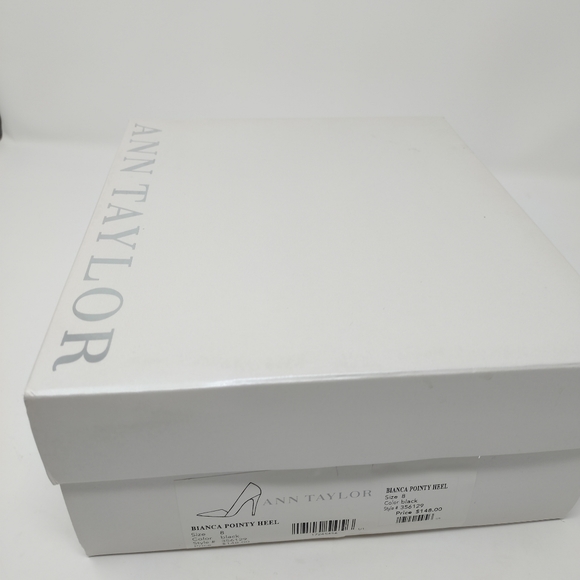 Women's Ann Taylor Bianca Black Pointy Heel Size 8 Style #356129 - Picture 11 of 11